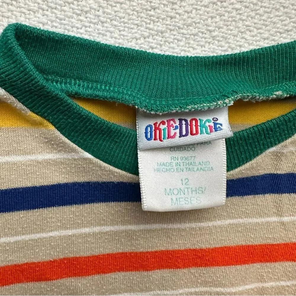 Okie Dokie Colorful Striped Bodysuit